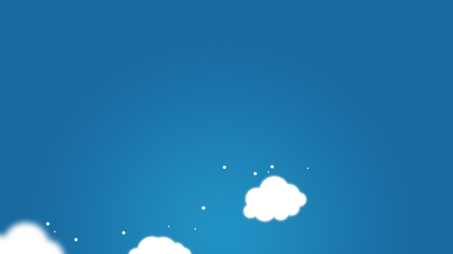 Nuvole cartoon sfondo blu, 1920x1080 Full HD 1080p, Laptop