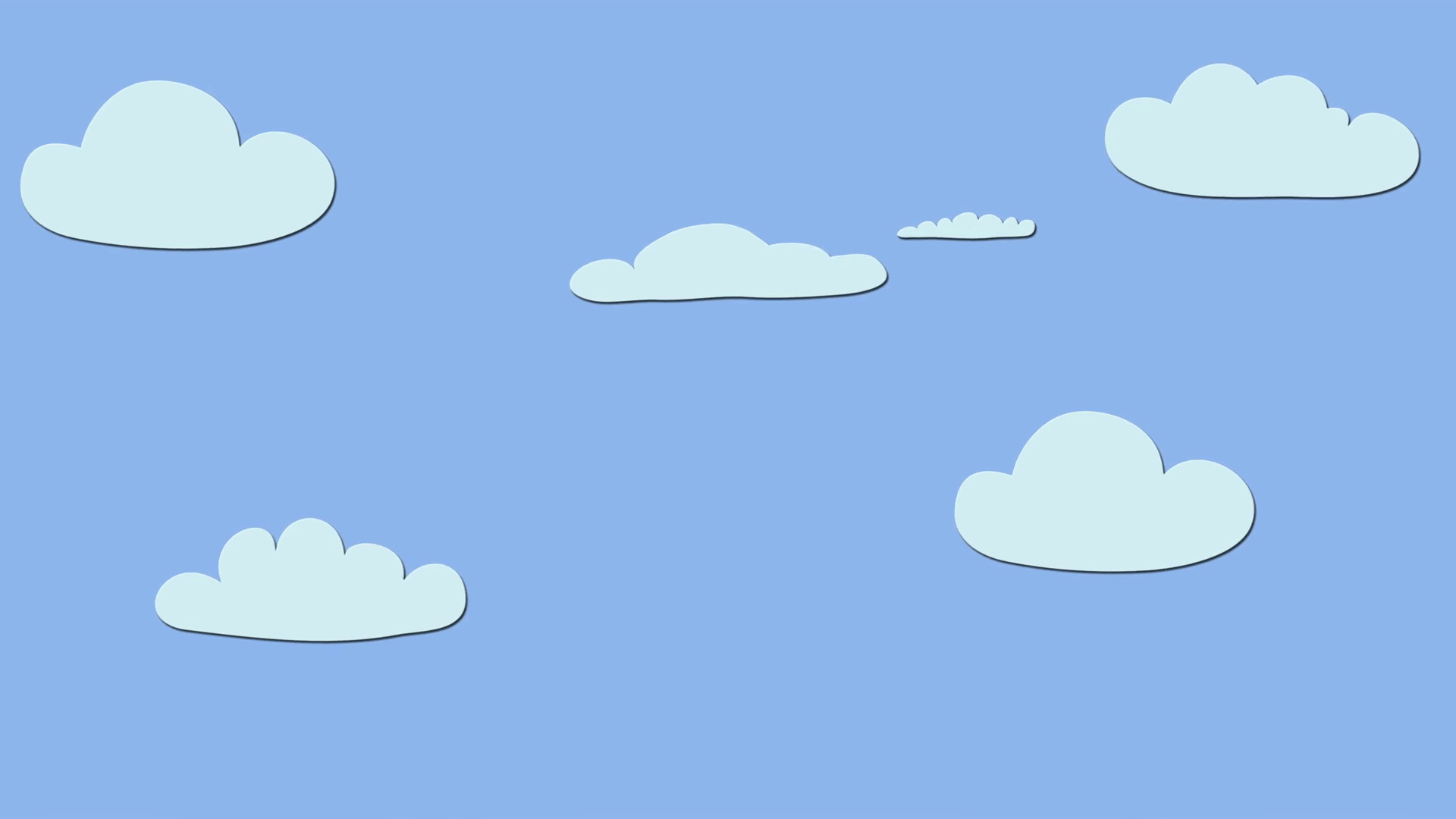 Nuvole bianche stile cartoon, 1920x1080 1080p, Desktop
