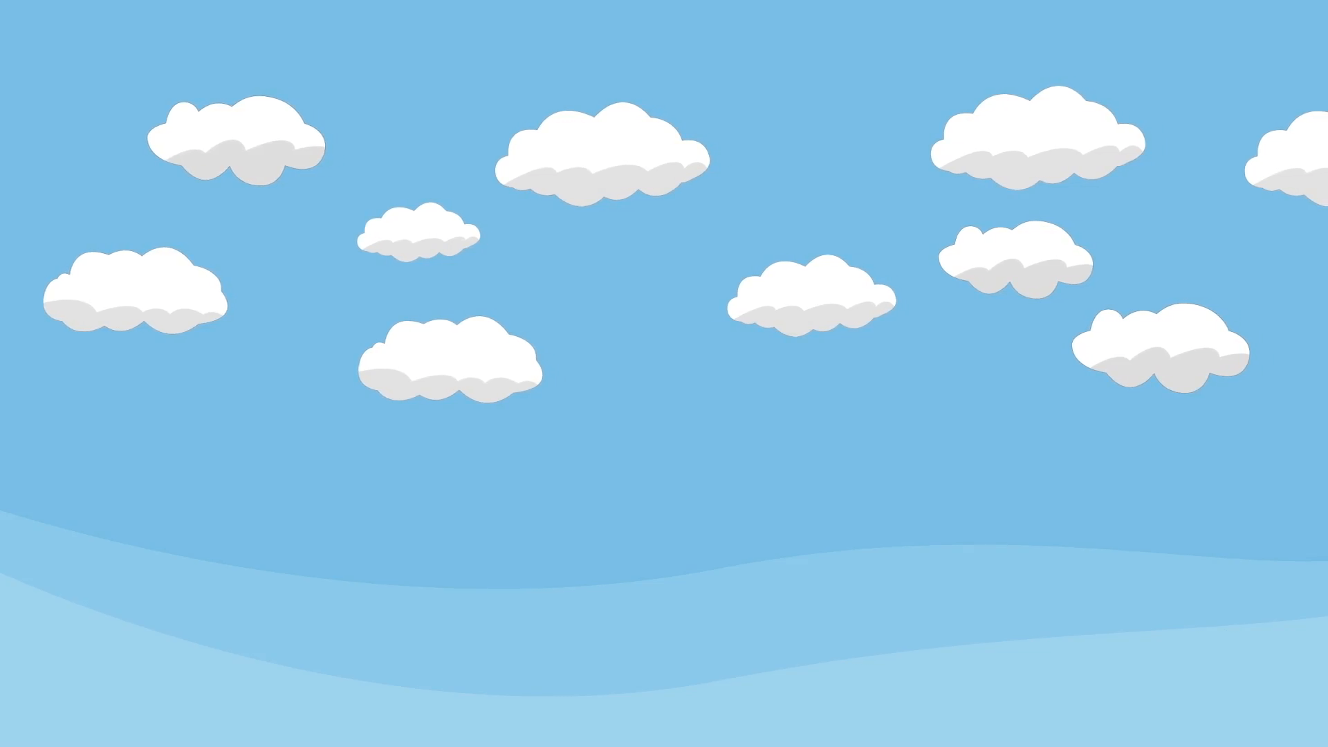 Nuvole cartoon cielo blu, 1920x1080 Full HD, Desktop