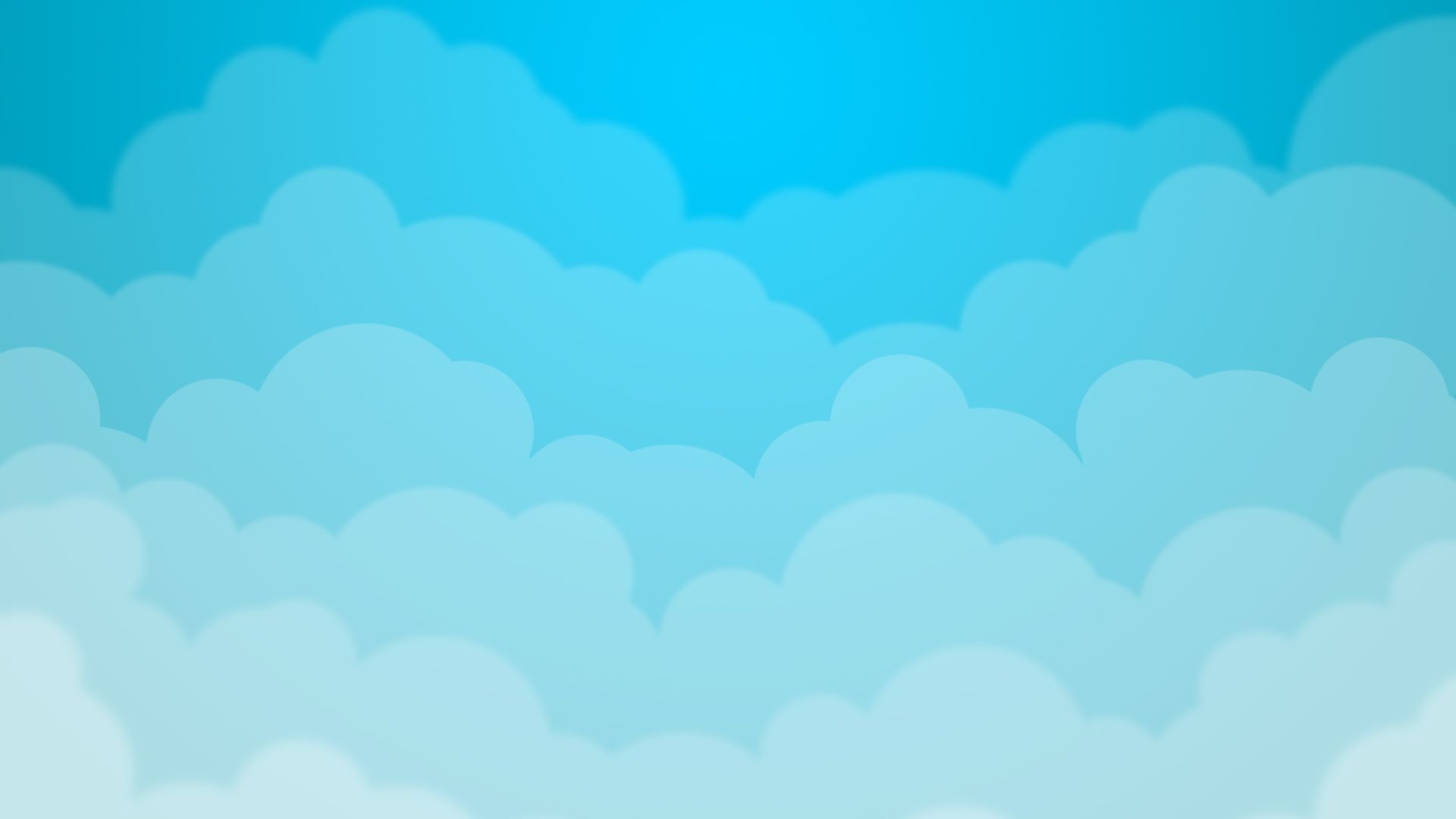 Nuvole cartoon blu cielo, 1920x1080 1080p, PC