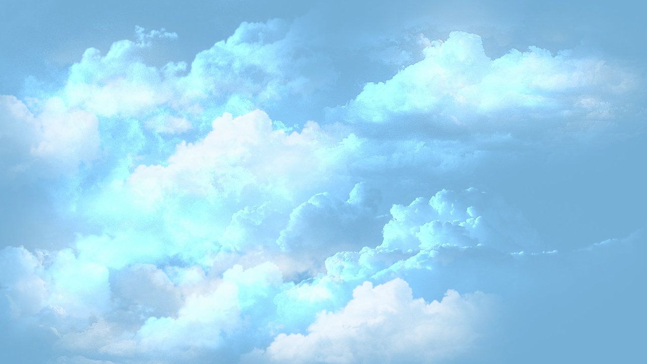 Nuvole azzurro pastello, 1280x720 720p, Laptop