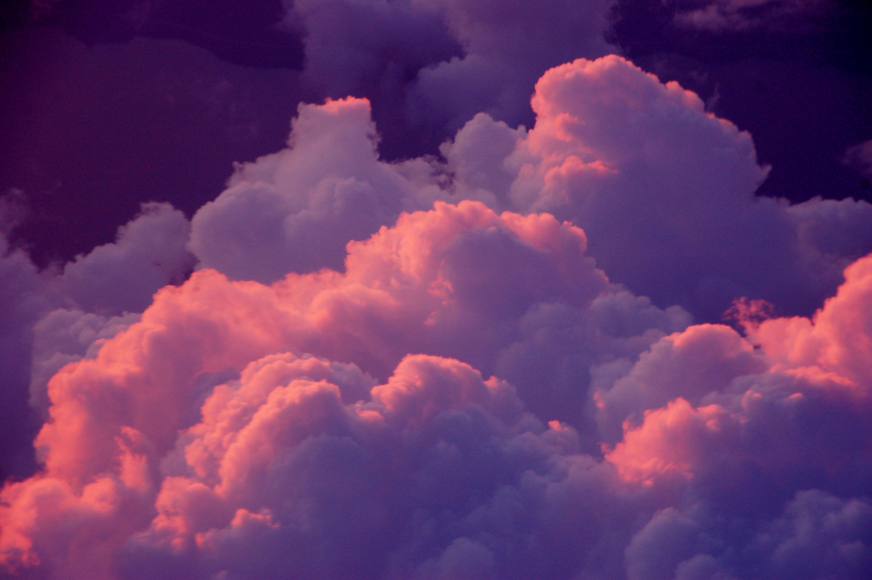 Nuvole rosa e viola al tramonto, 3008x2000 2K+, PC Desktop