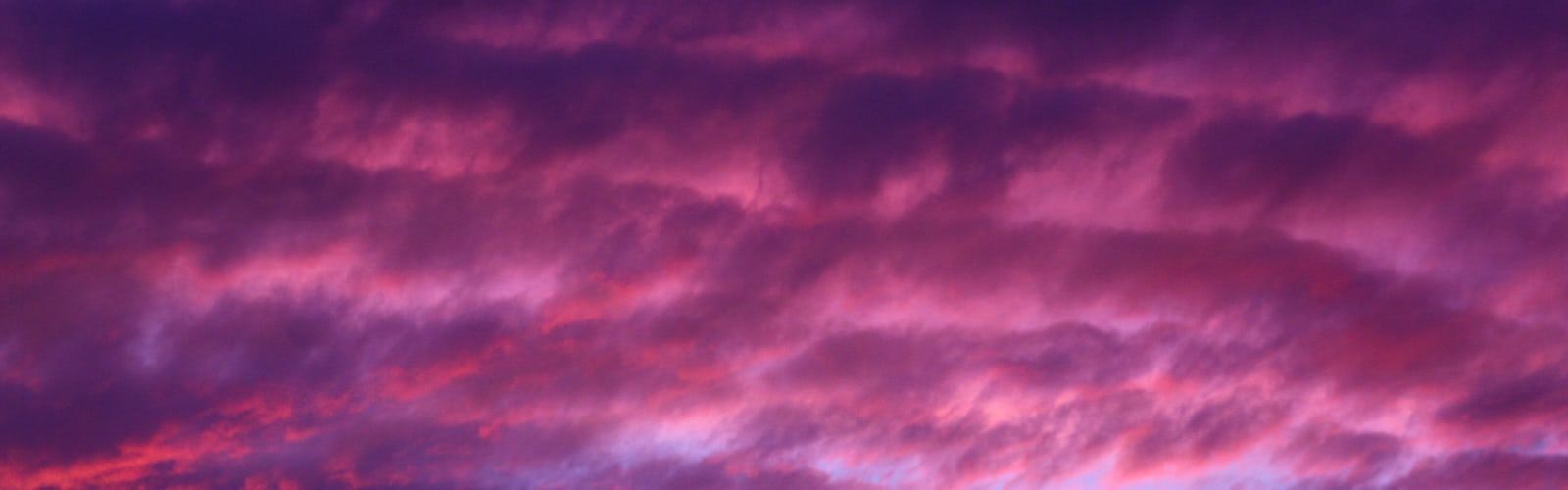 Cielo tramonto rosa viola, 1600x500 Panoramico, Dual Screen