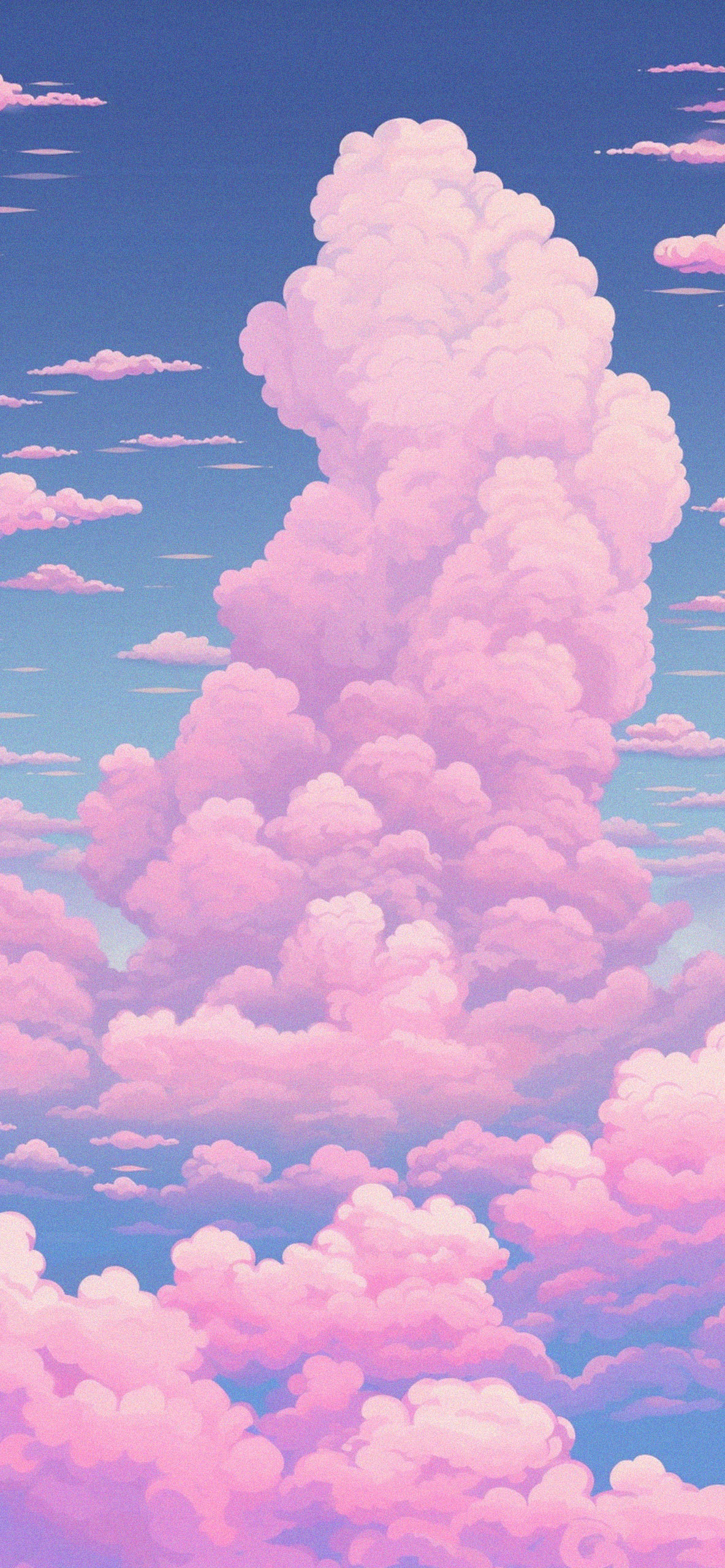 Nuvole rosa cielo pastello, 1183x2560 Full HD Verticale, iPhone