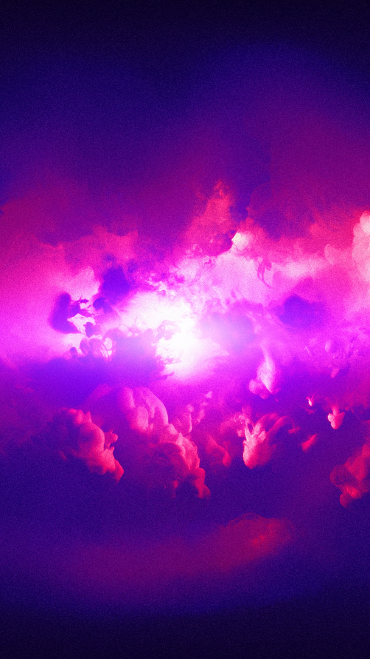 Nuvole rosa viola con sole, 1242x2208 Full HD Verticale, iPhone