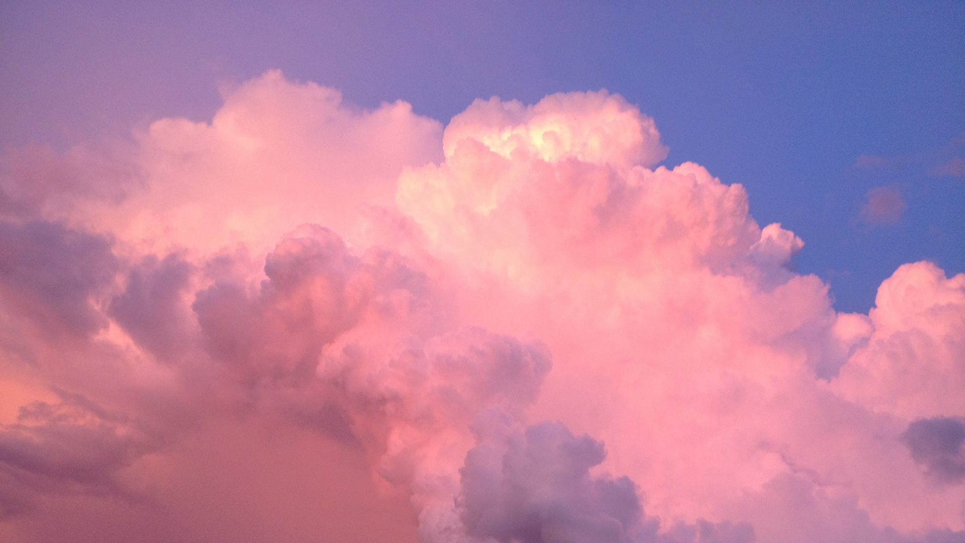 Nuvole rosa al tramonto, 1920x1080 Full HD, Laptop