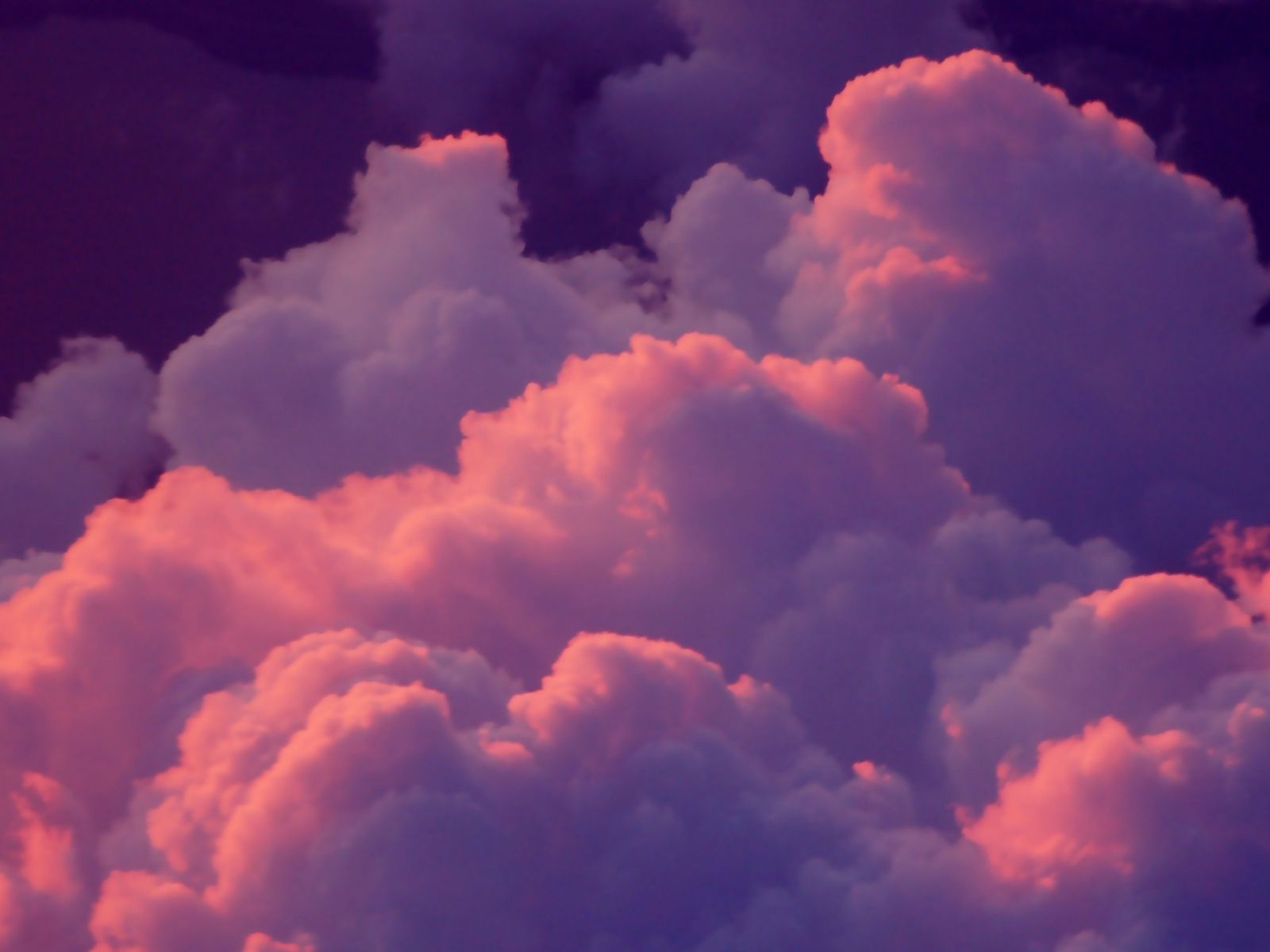Nuvole rosa e viola al tramonto, 1600x1200 HD Ready, Desktop