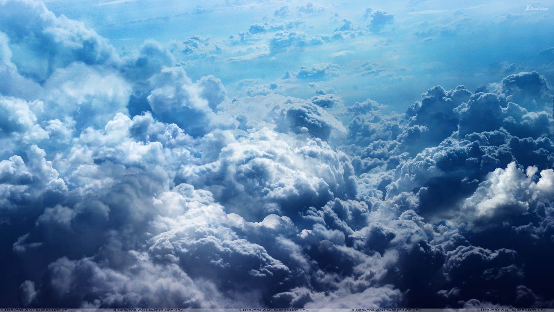 Nuvole bianche cielo blu, 1920x1080 Full HD, PC Desktop