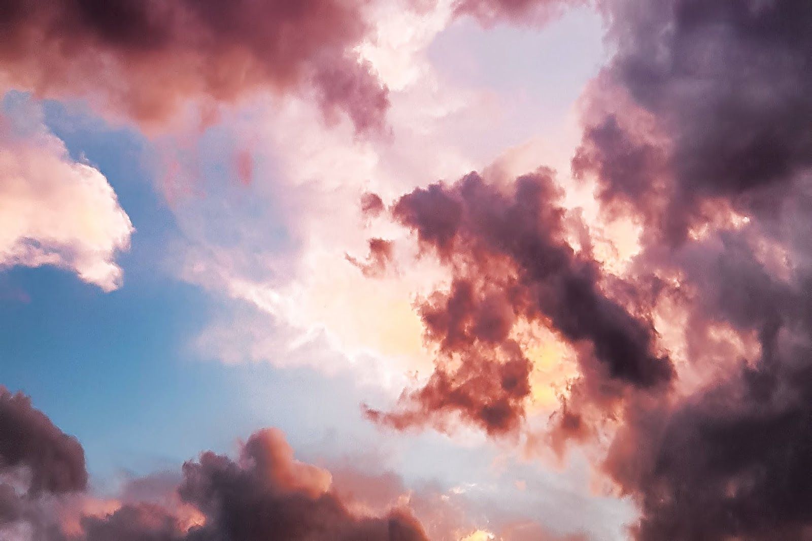 Nuvole al tramonto rosa, 1600x1066 900p, MacBook Air