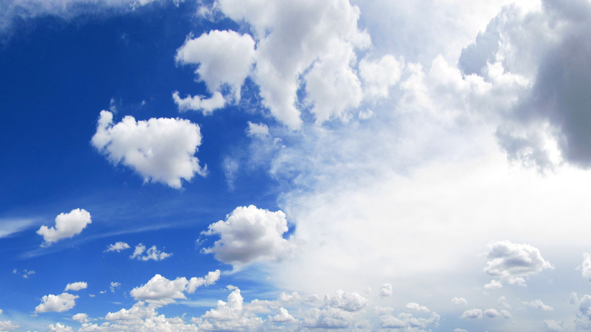 Nuvole bianche cielo azzurro, 1920x1080 Full HD 1080p, PC Desktop