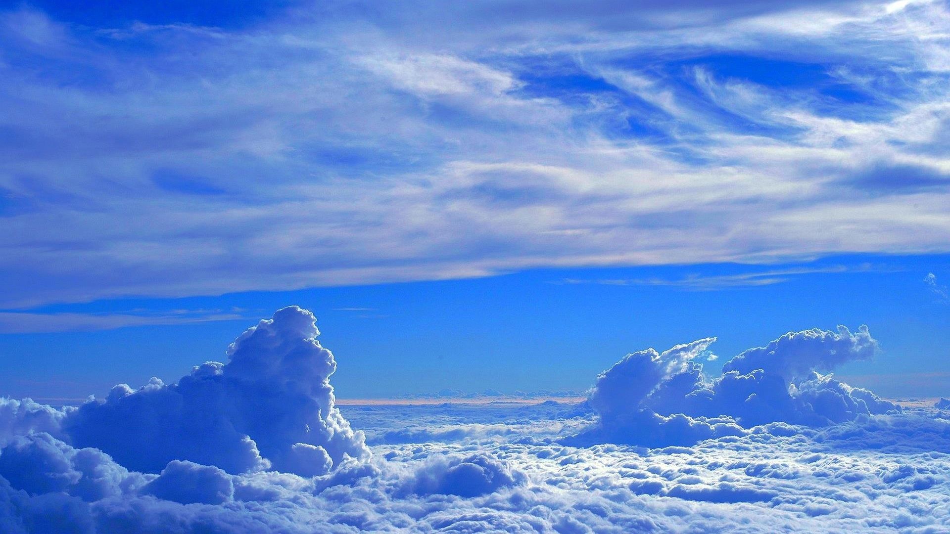 Nuvole bianche cielo blu, 1920x1080 Full HD, Laptop