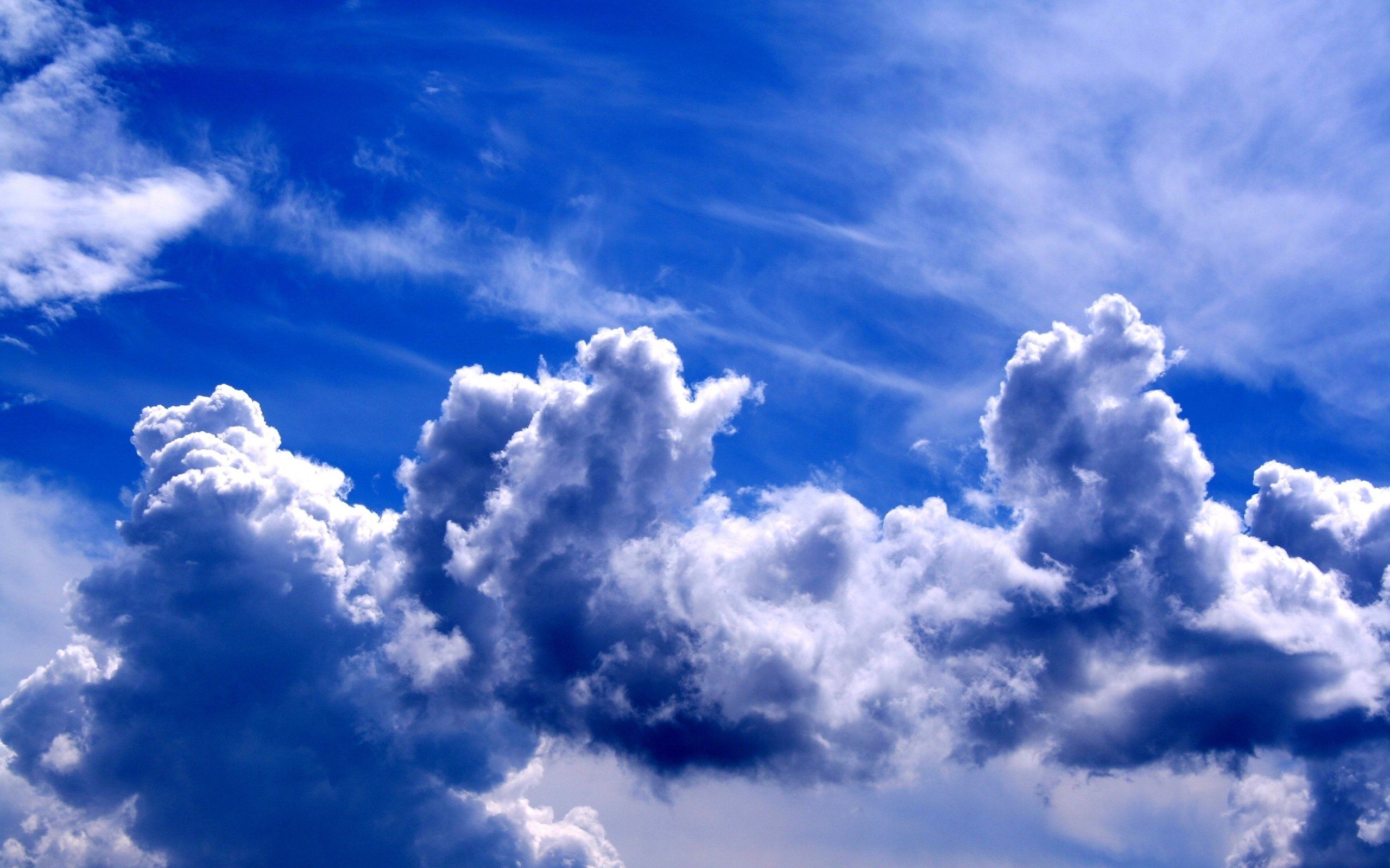 Nuvole bianche cielo blu, 2560x1600 WQXGA, Desktop