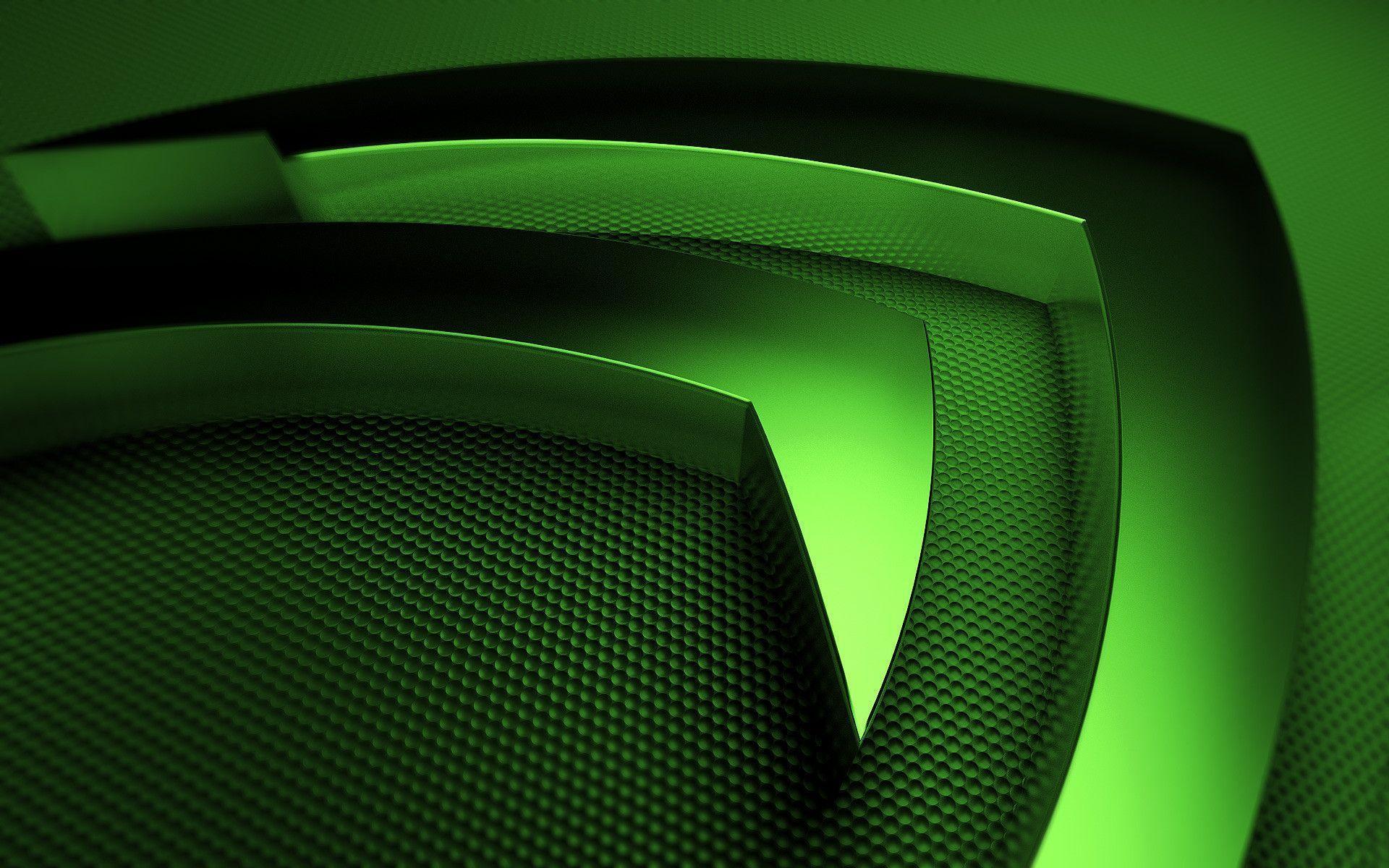 Logo Nvidia astratto verde, 1920x1200 WUXGA, Laptop