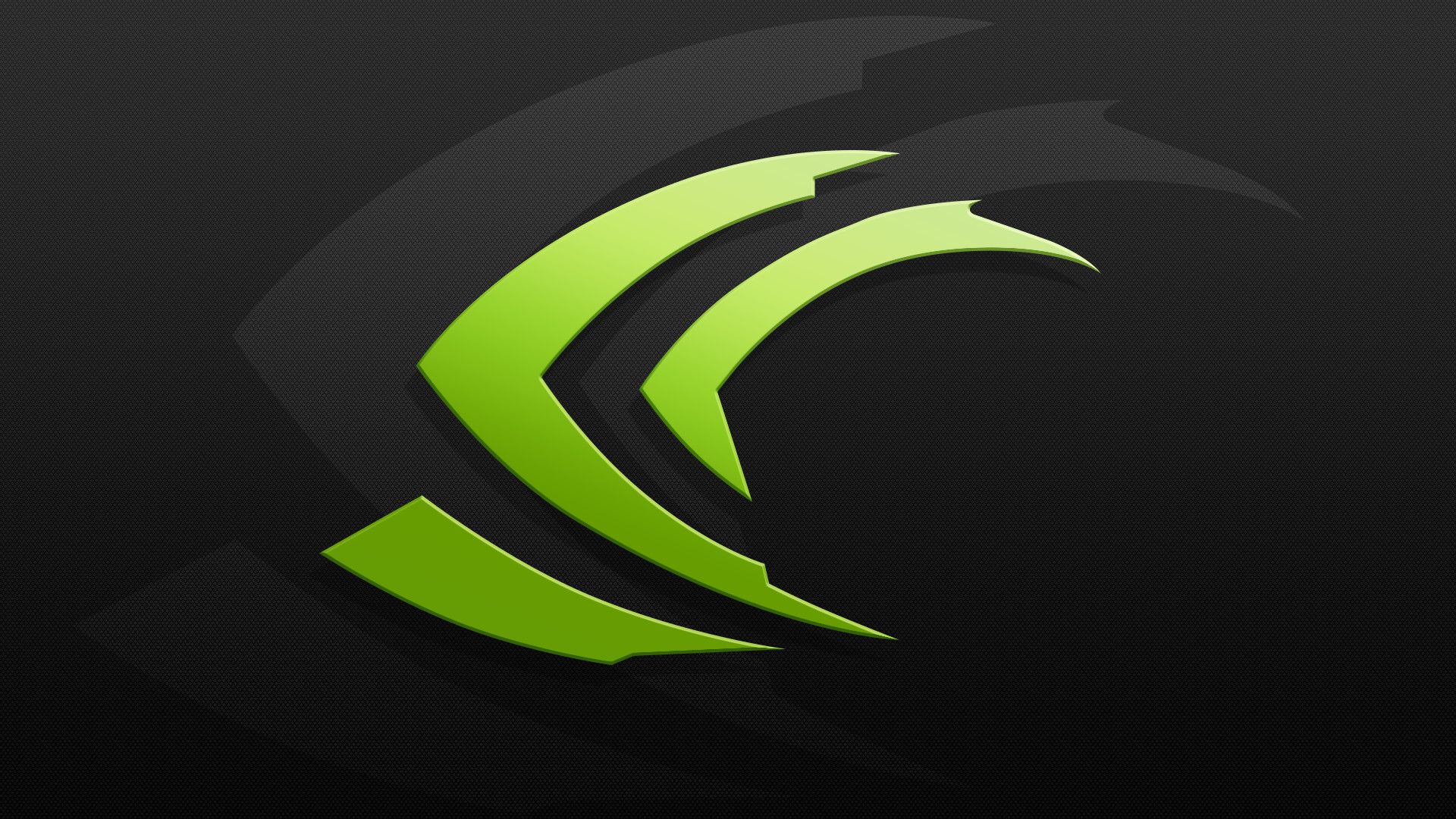 Logo Nvidia verde su nero, 1920x1080 Full HD 1080p, Laptop