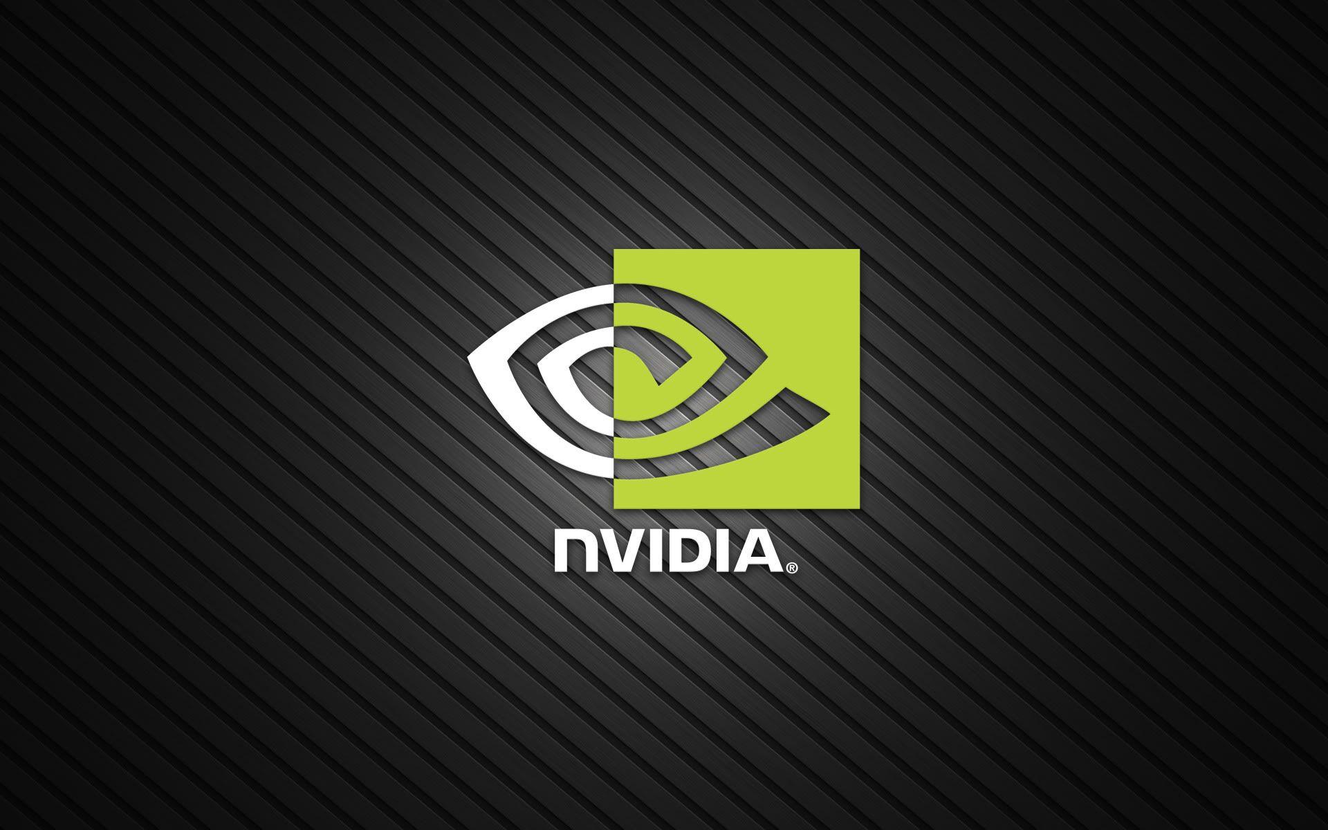 Logo Nvidia verde su nero, 1920x1200 Full HD+, PC Desktop