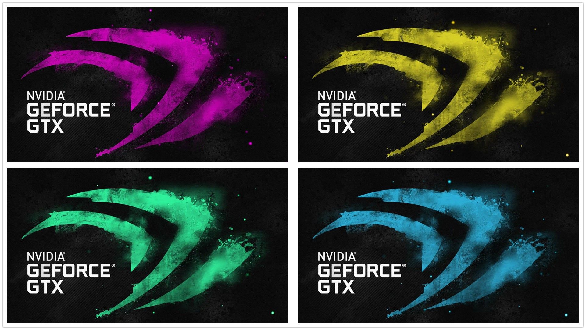 Loghi Nvidia GeForce GTX colorati, 1922x1082 1080p, Desktop