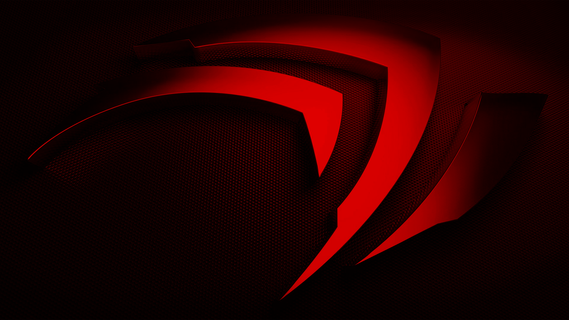 Logo Nvidia rosso astratto, 1920x1080 Full HD, PC