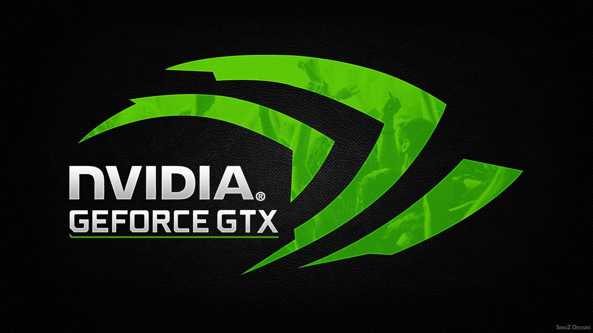 Logo Nvidia GeForce GTX verde, 1920x1080 Full HD, Desktop