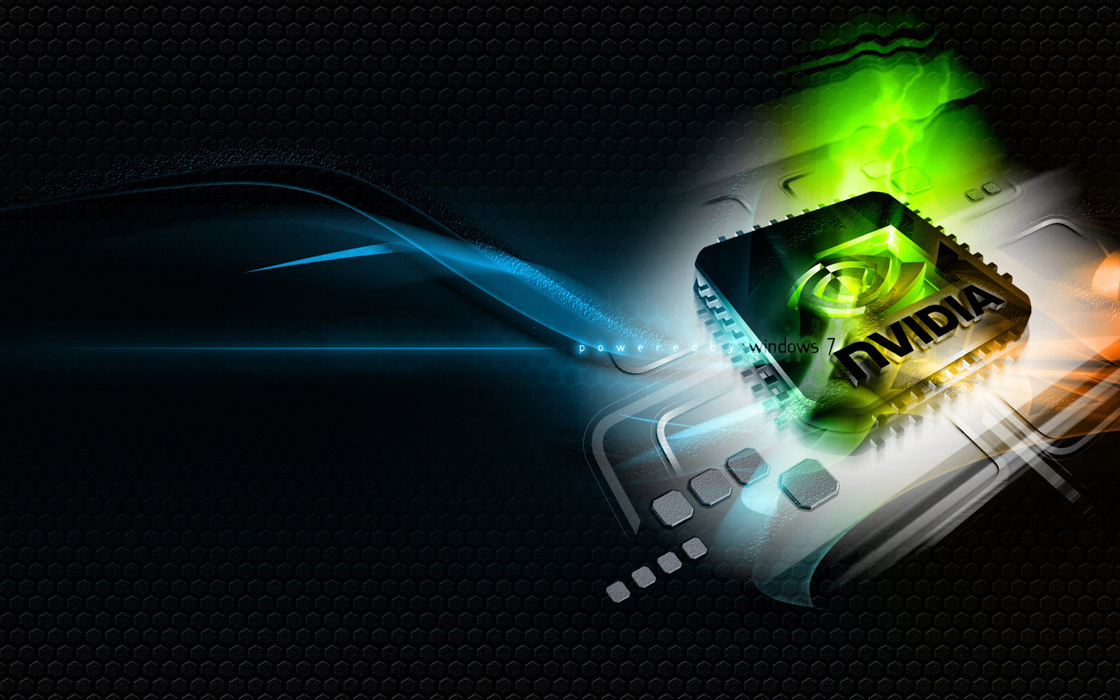 Chip Nvidia verde e blu, 1600x1000 HD, Desktop