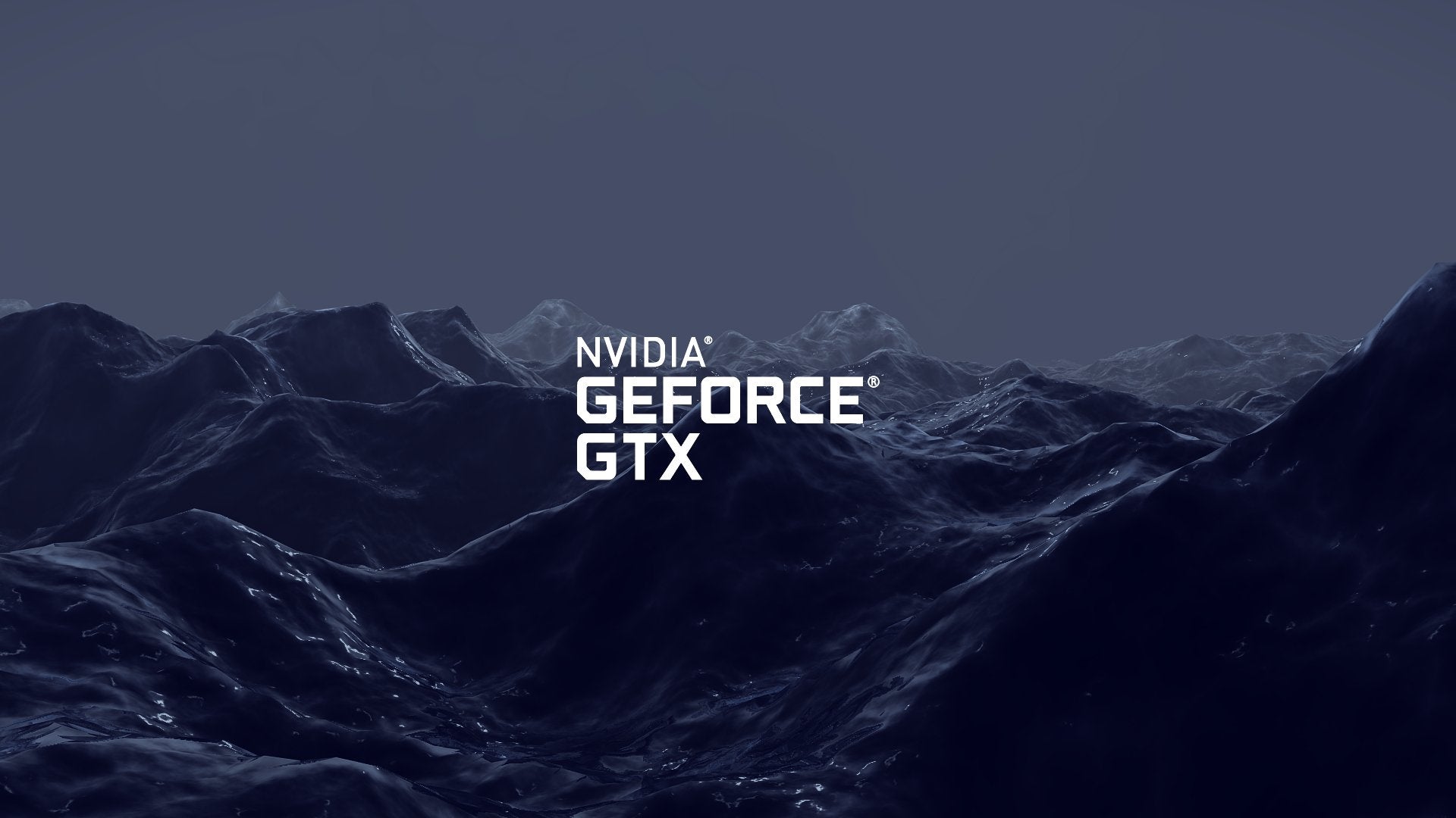 Logo Nvidia GeForce GTX montagne, 1920x1080 Full HD, Laptop