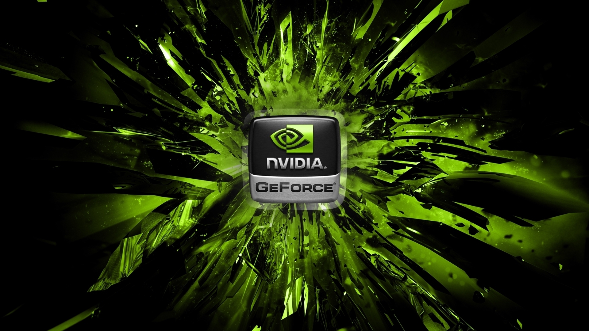 Logo Nvidia GeForce verde, 1920x1080 1080p, PC Desktop
