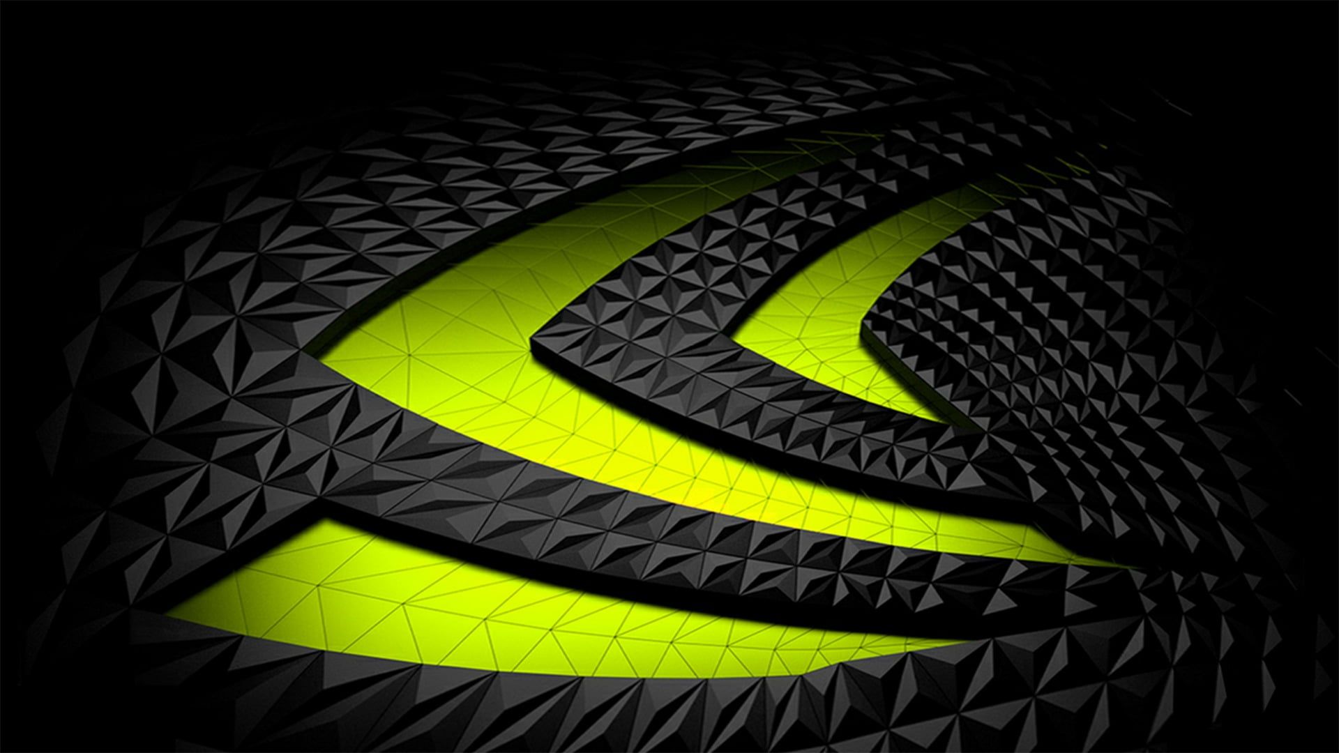Logo Nvidia astratto poligonale, 1920x1080 1080p, Desktop