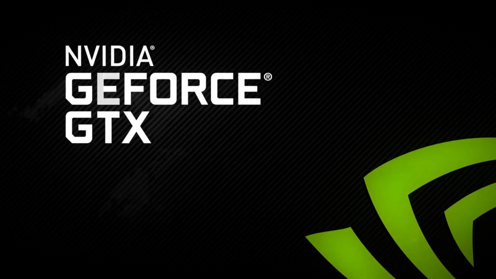 Logo Nvidia GeForce GTX, 1920x1080 Full HD, PC