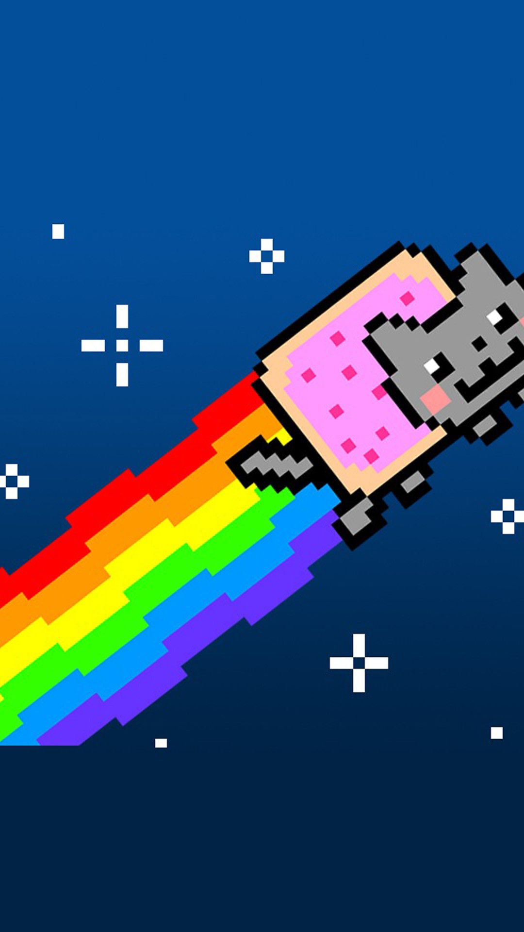Nyan Cat pixel arcobaleno, 1080x1920 Full HD Verticale, iPhone