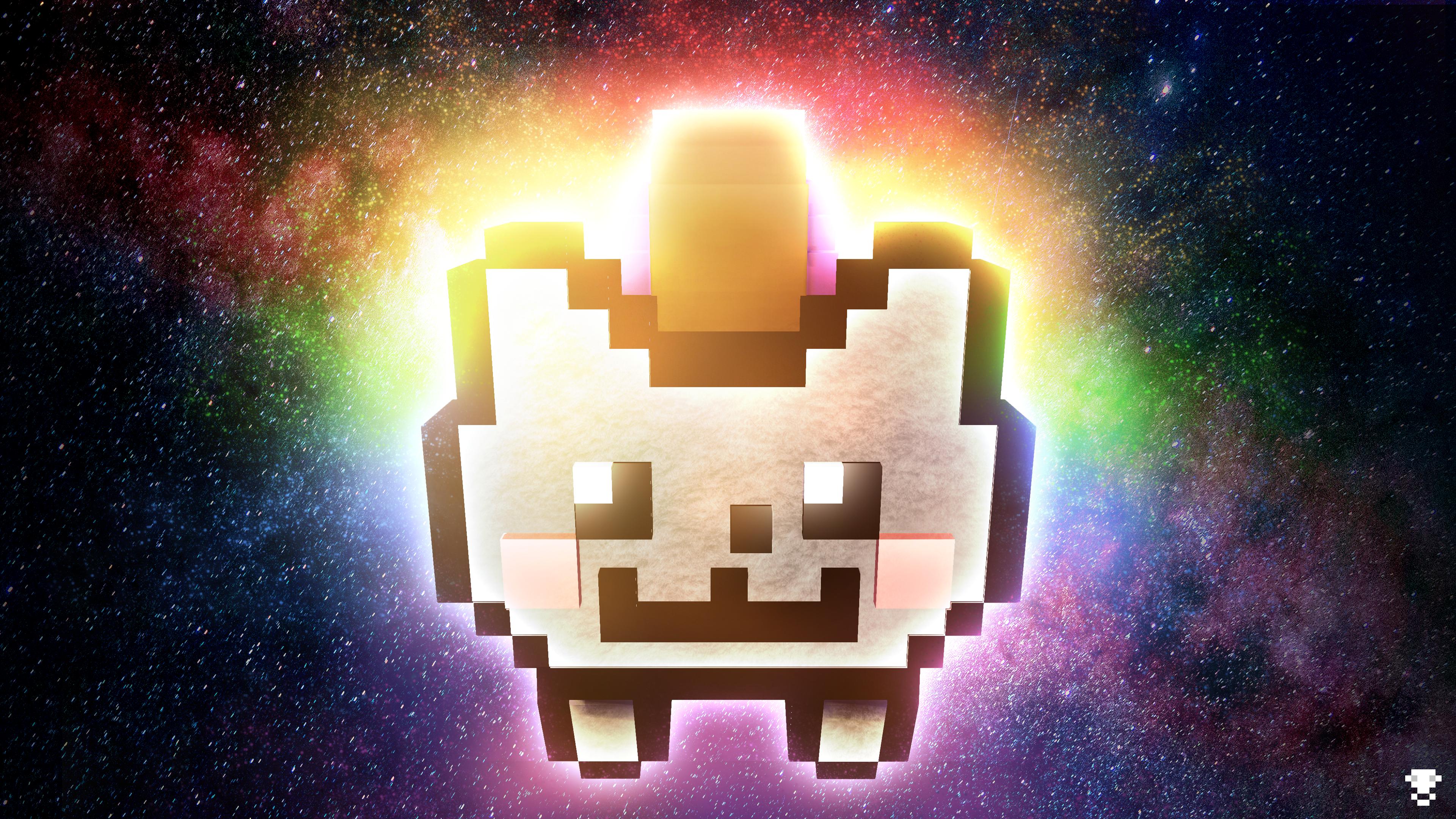 Nyan Cat pixel art spazio, 3840x2160 4K, Desktop 4K