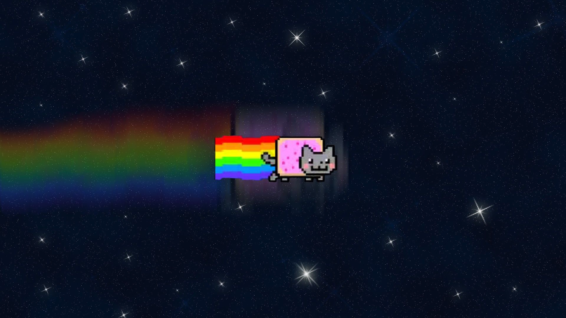 Nyan Cat arcobaleno spazio, 1920x1080 1080p, PC Desktop