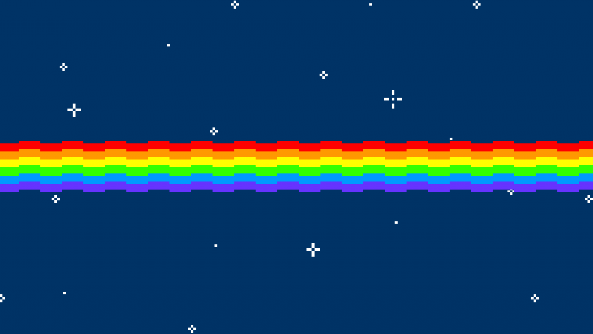 Nyan Cat scia arcobaleno pixel, 1920x1080 Full HD 1080p, PC