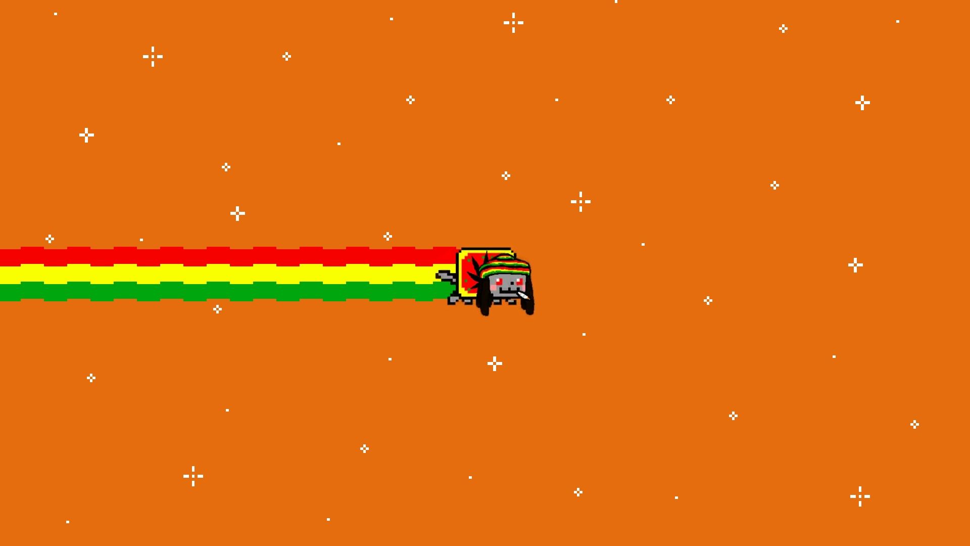 Nyan Cat rasta arcobaleno, 1920x1080 Full HD 1080p, PC Desktop