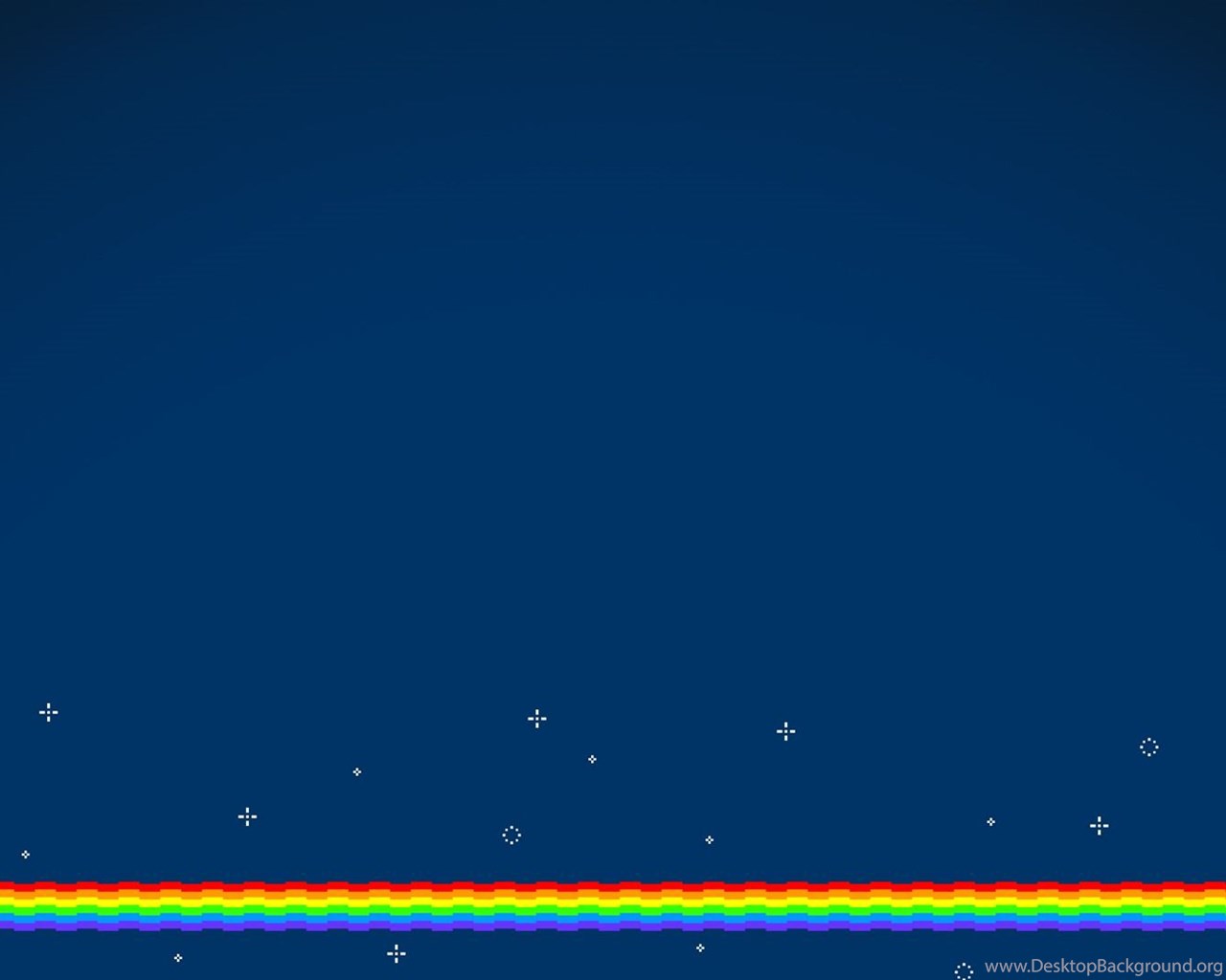 Nyan Cat sfondo blu arcobaleno, 1280x1024 HD, Desktop