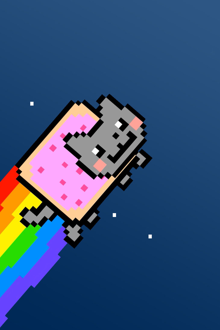 Nyan Cat arcobaleno spazio, 730x1095 Full HD Verticale, iPhone