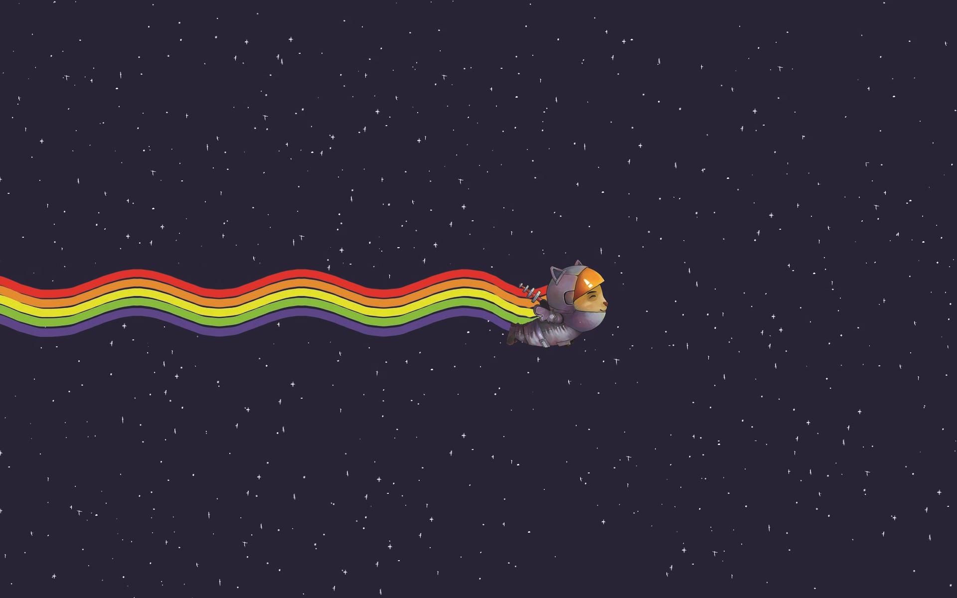 Nyan Cat arcobaleno spazio, 1920x1200 Full HD+, Laptop