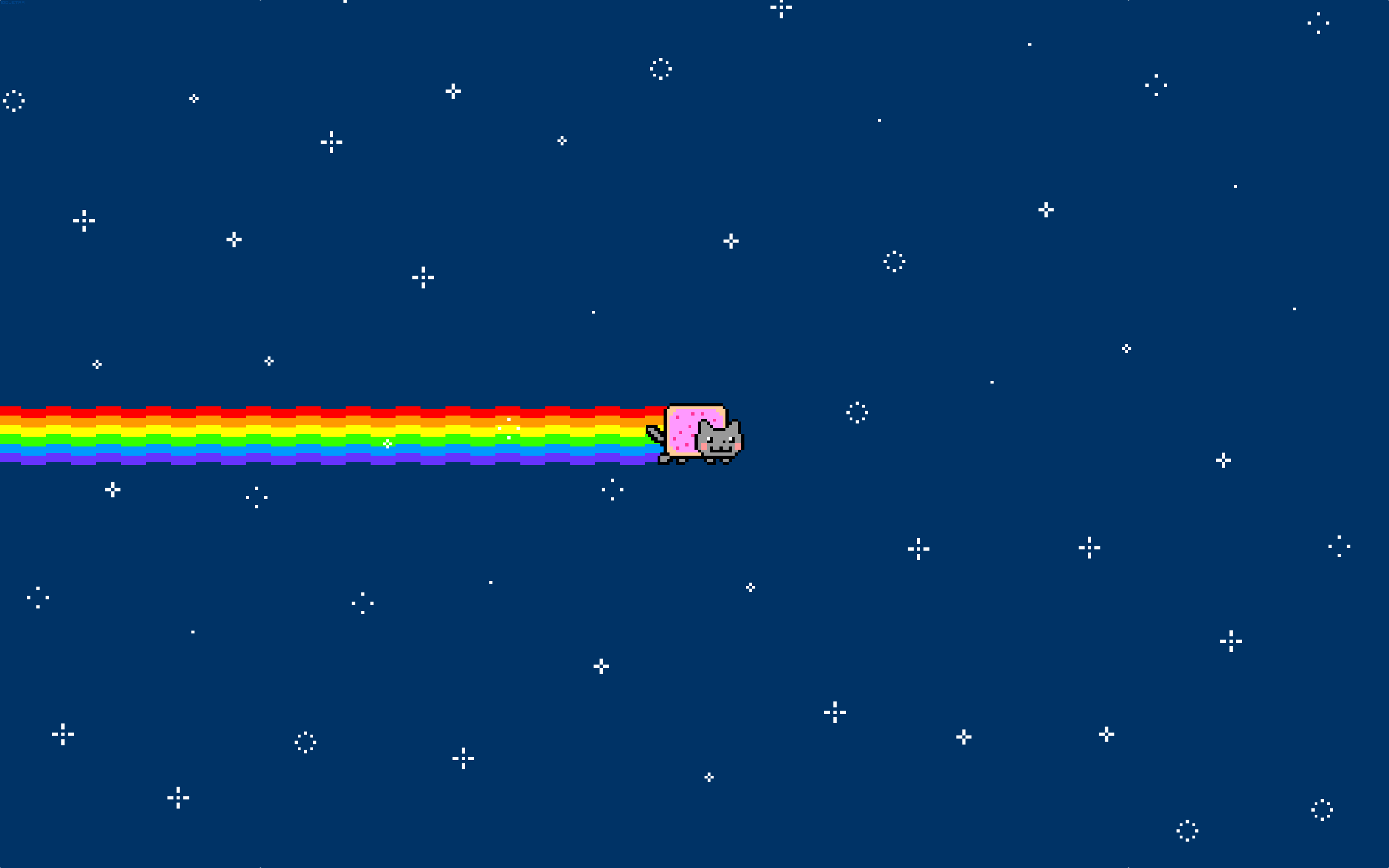 Nyan Cat con scia arcobaleno, 2560x1600 2K+, PC