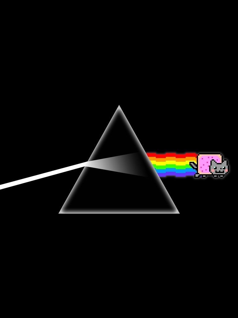 Nyan Cat Dark Side prisma, 768x1024 Verticale, Mobile