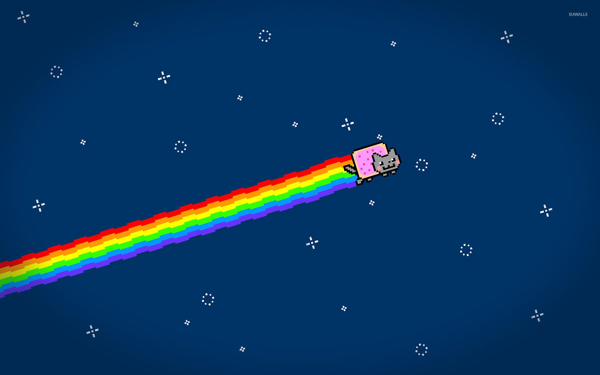 Nyan Cat con scia arcobaleno, 1920x1200 WUXGA, Laptop