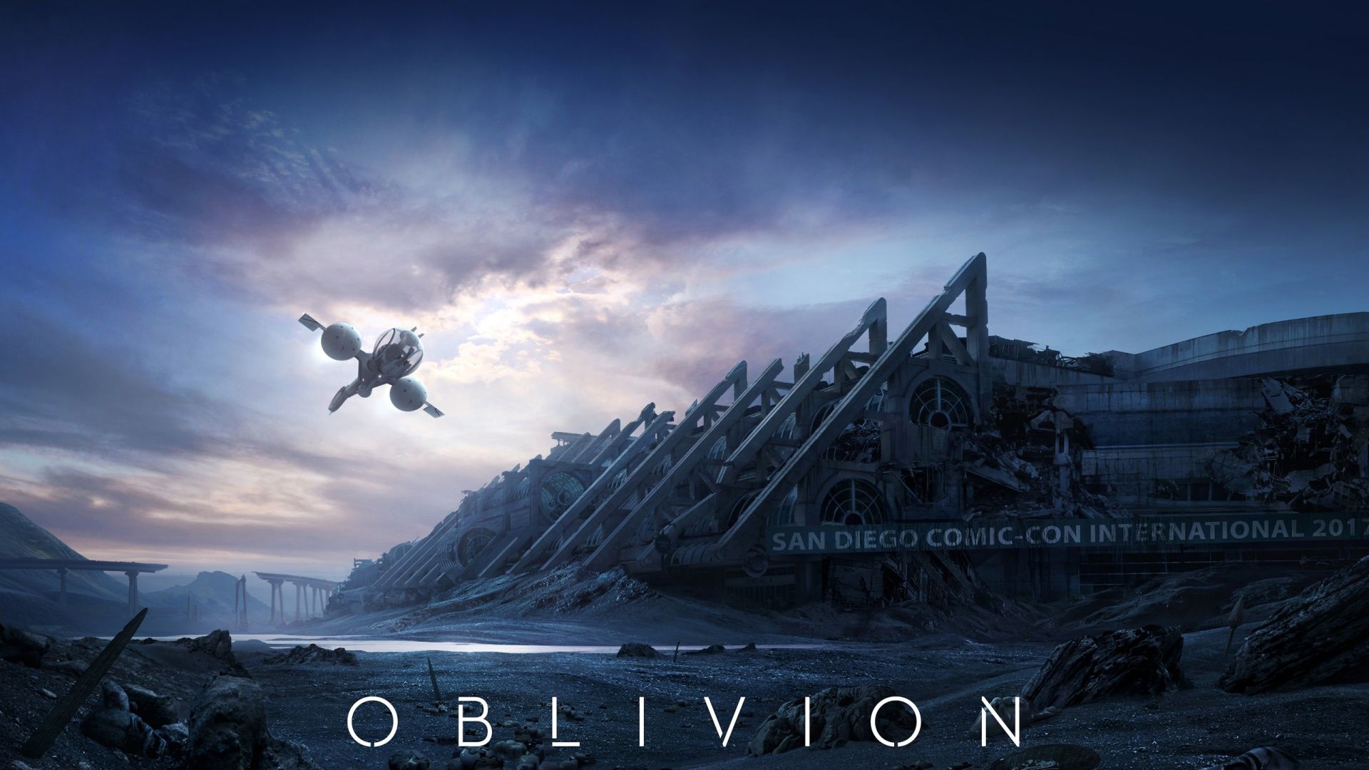 Oblivion film astronave paesaggio, 1920x1080 Full HD 1080p, Desktop