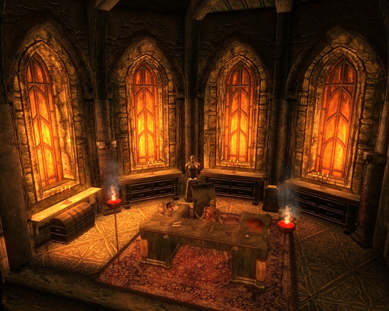 Interno gotico Elder Scrolls Oblivion, 1280x1024 HD, Desktop