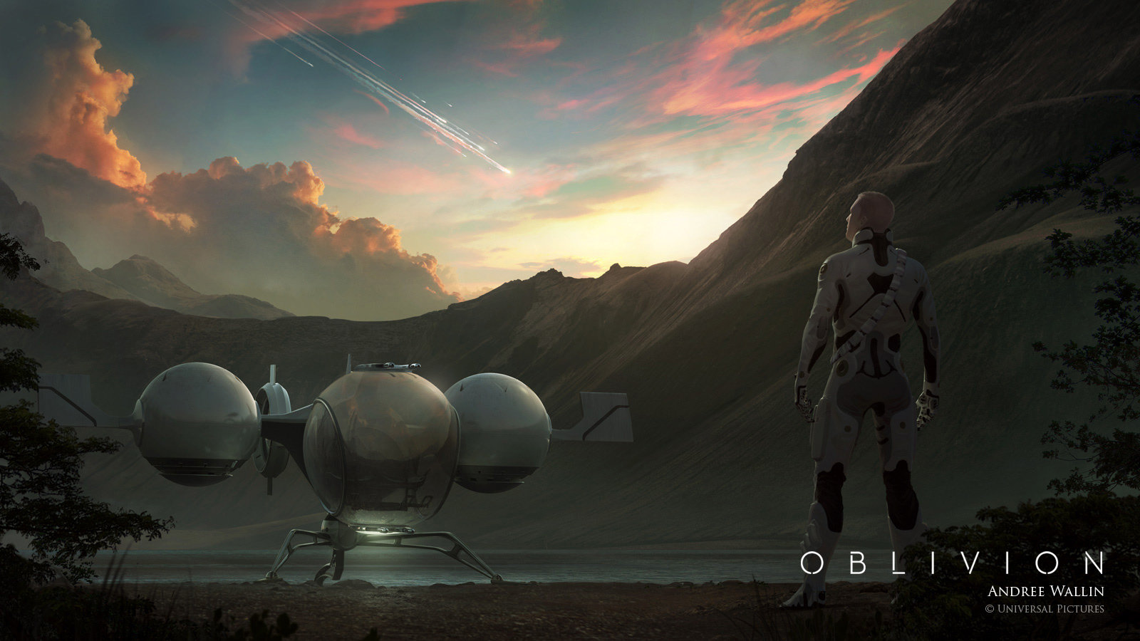 Oblivion film, sfere futuristiche, 1600x900 HD, Desktop
