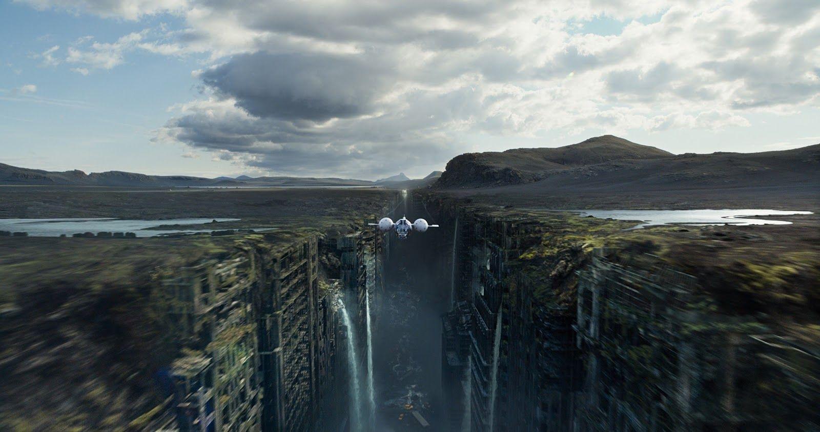 Oblivion nave sopra cascata, 1600x843 900p, PC