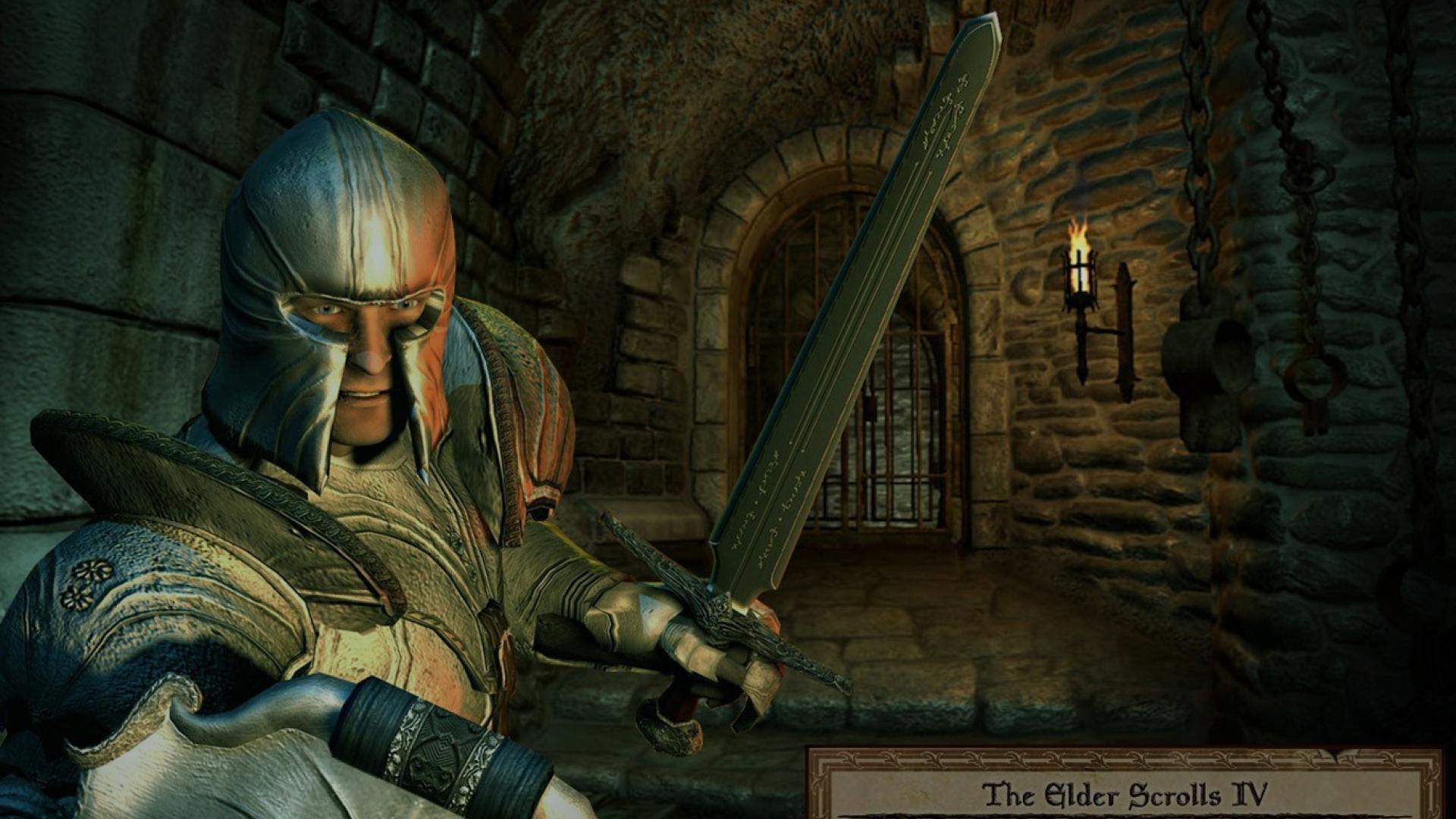 Cavaliere con spada, Elder Scrolls IV, 1920x1080 Full HD 1080p, PC