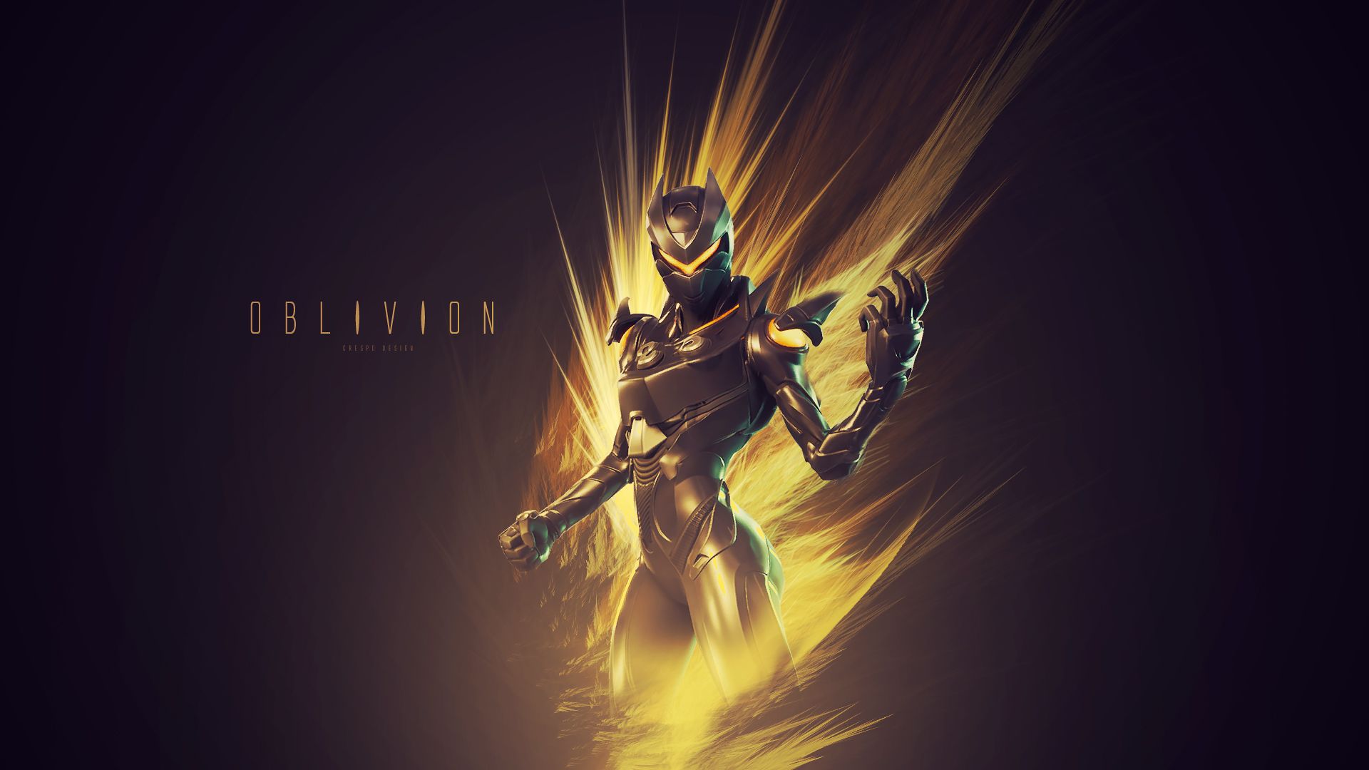 Fortnite Oblivion skin dorato, 1920x1080 Full HD, PC Desktop