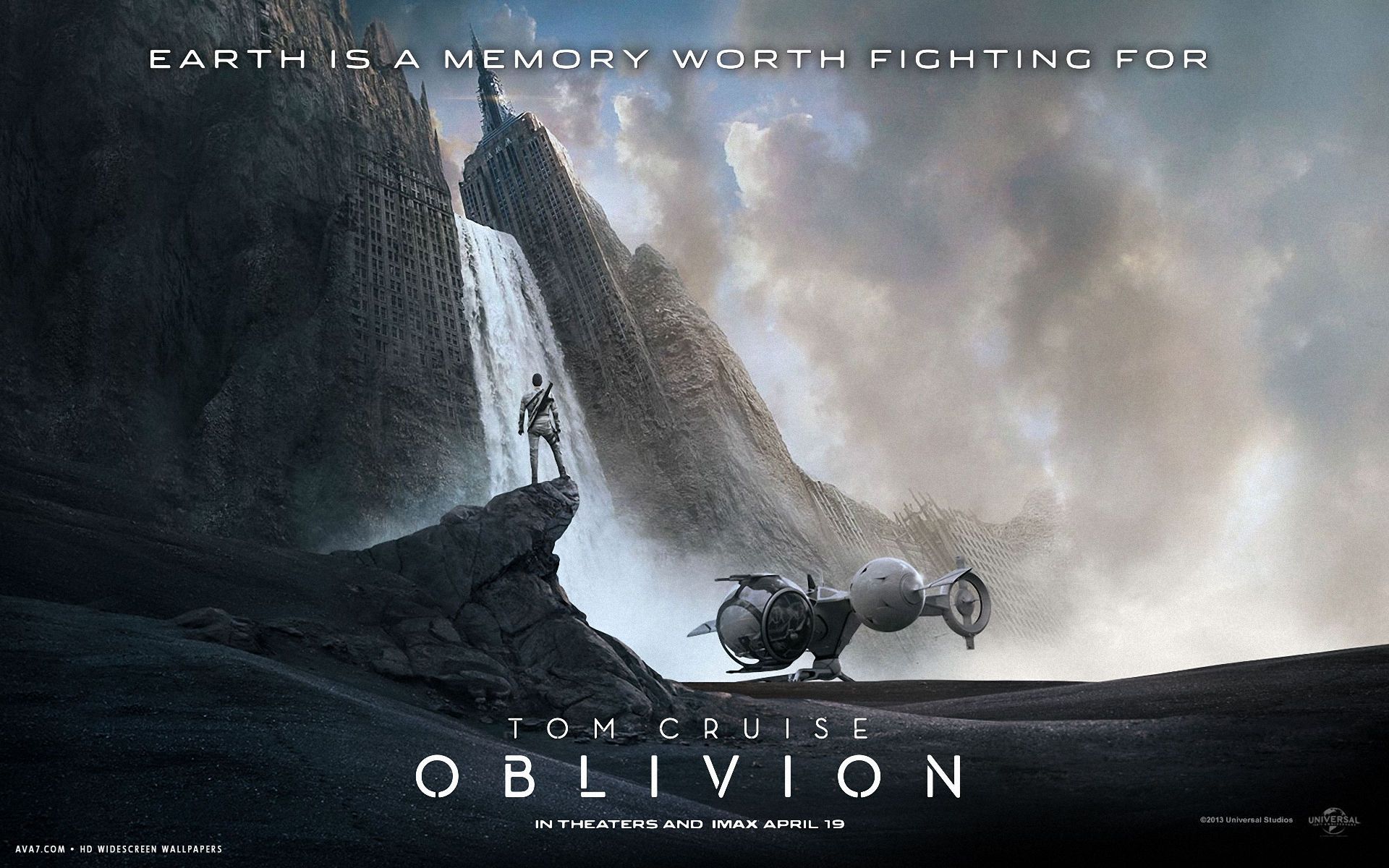 Oblivion film poster Tom Cruise, 1920x1200 Full HD+, Desktop