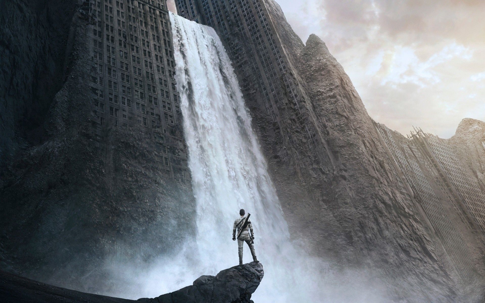 Oblivion film cascata montagna, 1920x1200 Full HD+, Laptop