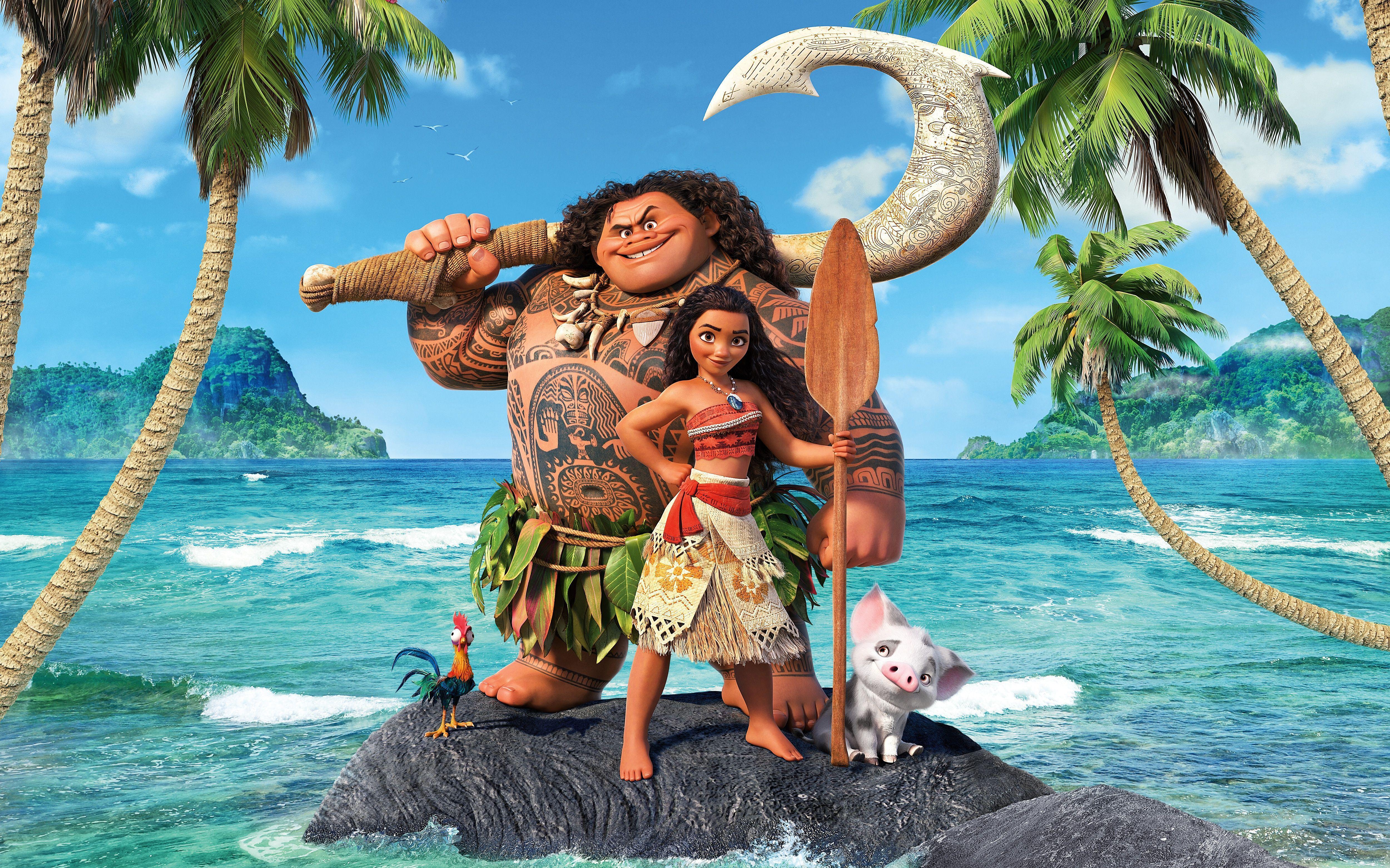 Moana e Maui Disney, classici d'animazione, 5000x3125 Ultra HD, 4K TV