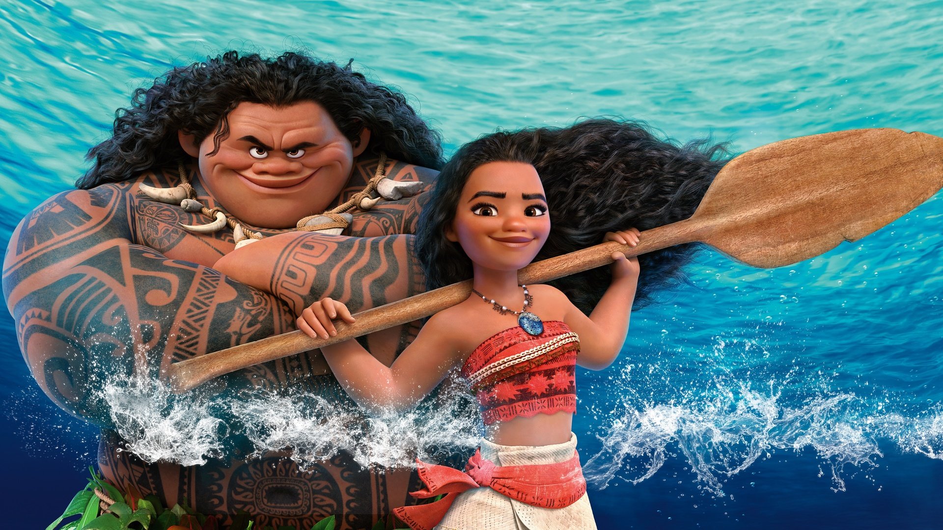 Moana e Maui oceano, 1920x1080 1080p, Laptop