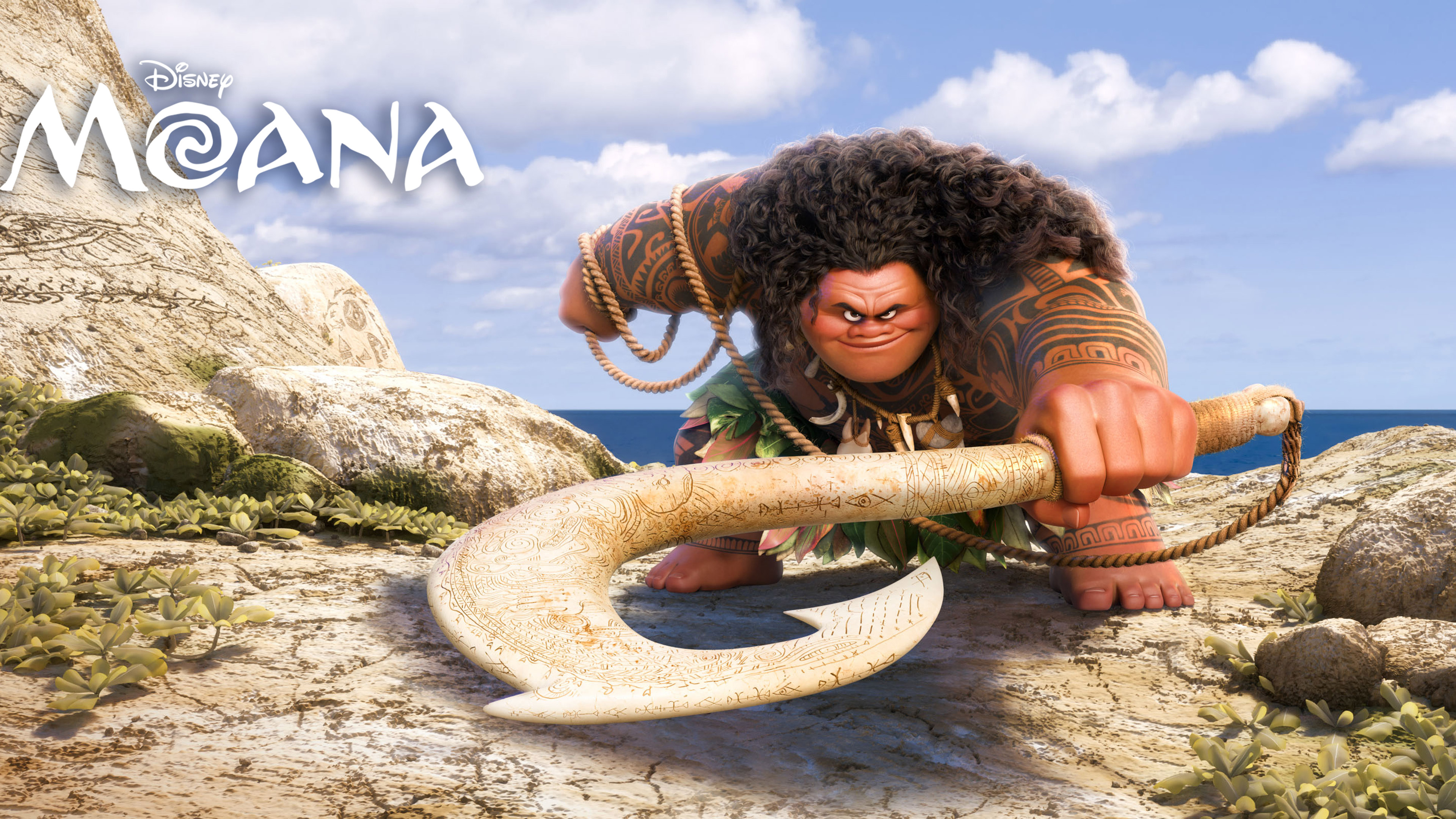 Maui Disney Oceania cartone, 3840x2160 4K, Desktop 4K