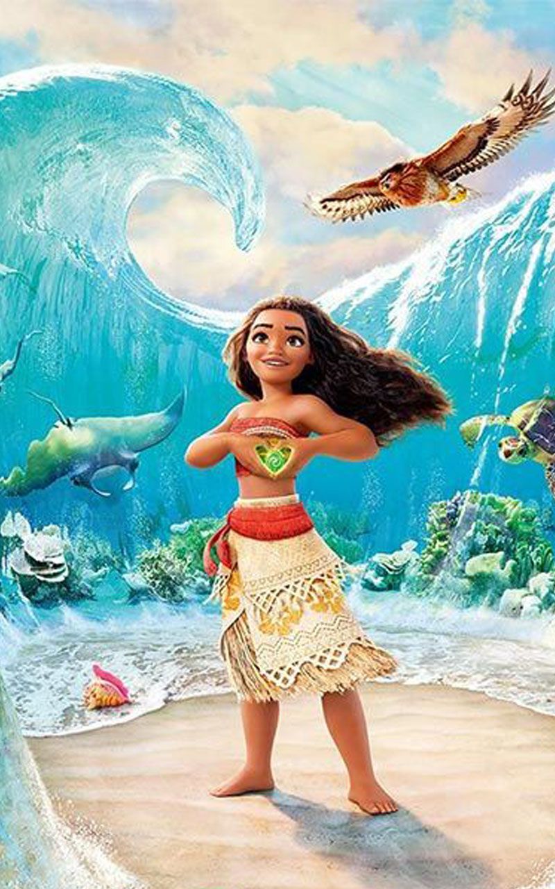 Principessa Moana Disney oceano, 800x1280 Verticale, Telefono